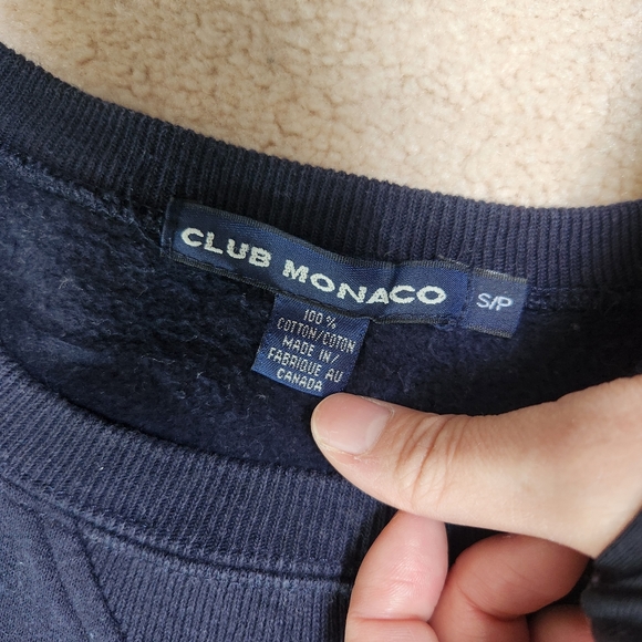 Club Monaco size S navy blue vintage - Picture 2 of 3